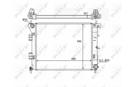 Радіатор NRF 58522