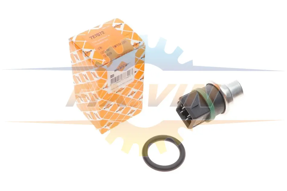 Датчик температури охолоджуючої рідини VW LT 2.4TD/Caddy II 1.9/T4 1.9/2.4D (4 конт.) NRF 727072 (фото 1)