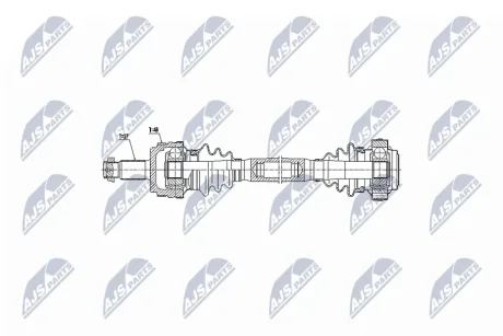 Піввісь NTY NPW-BM-036