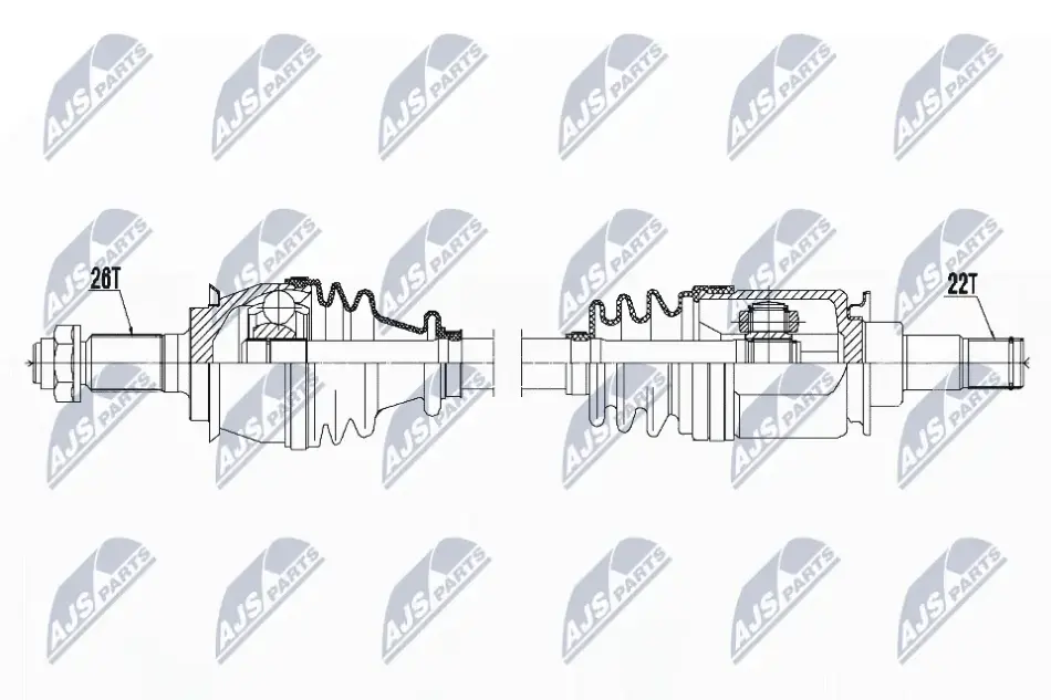 ПІВВІСЬ NTY NPW-BM-119 (фото 1)