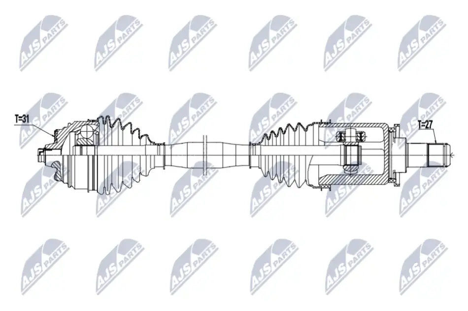 Піввісь NTY NPW-BM-251 (фото 1)