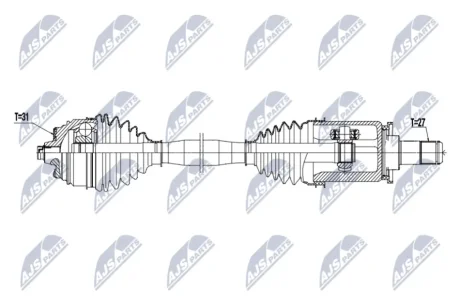 Піввісь NTY NPW-BM-251