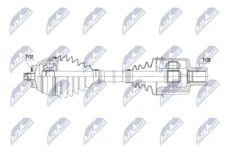 Піввісь NTY NPW-BM-253