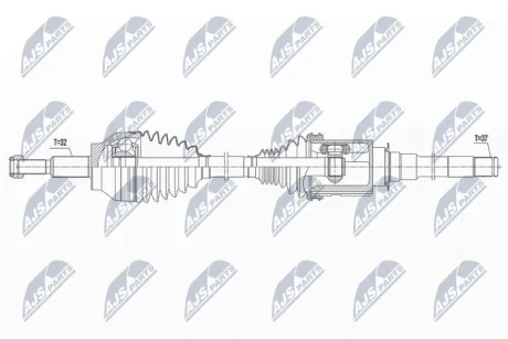 Приводний вал JEEP GRAND CHEROKEE IV (WK, WK2), DODGE DURANGO (WD) (вир-во) NTY NPW-CH-031