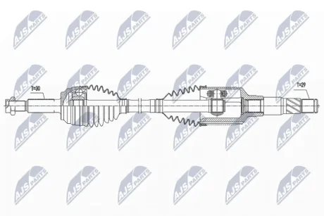 Піввісь NTY NPW-CH-112