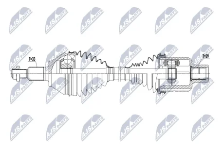 Вал привідний NTY NPW-CH-153