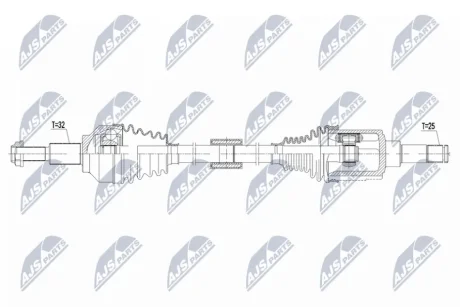 ПРИВІДНИЙ ВАЛ NTY NPW-CH-178