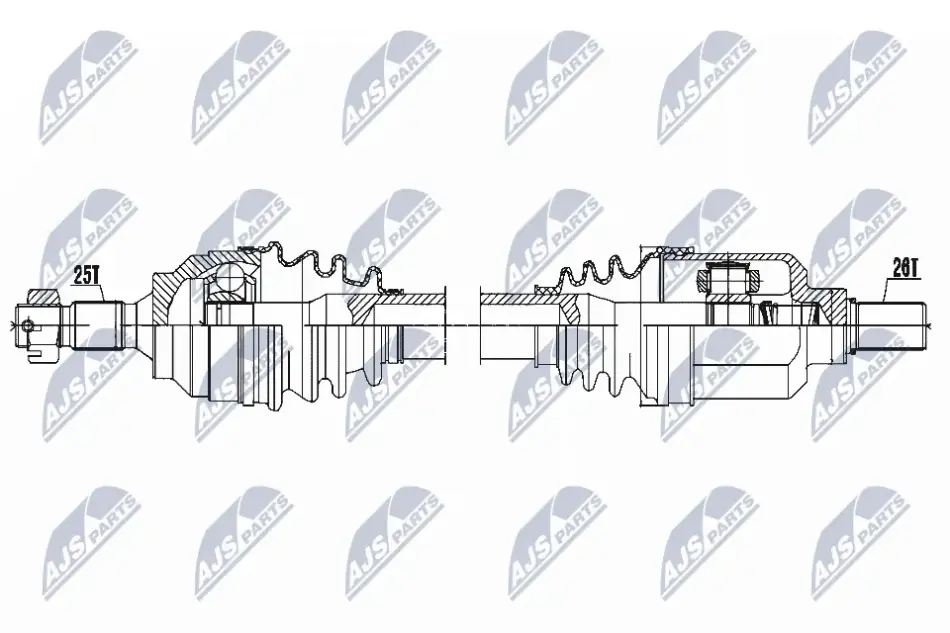 ПІВВІСЬ NTY NPW-CT-053 (фото 1)