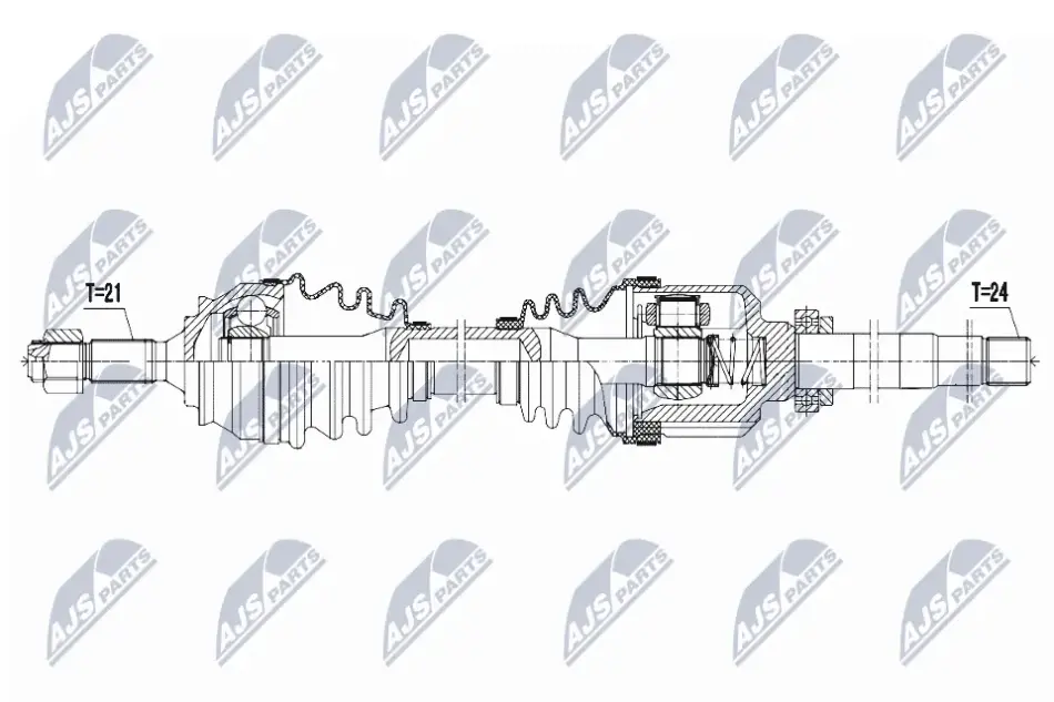 Напіввісь NTY NPW-CT-057 (фото 1)