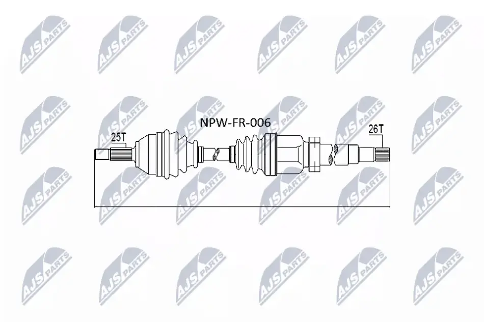 ПІВВІСЬ NTY NPW-FR-006 (фото 1)