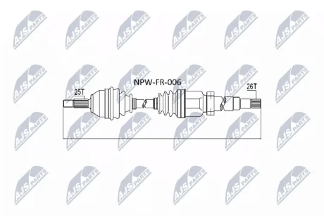 ПІВВІСЬ NTY NPW-FR-006