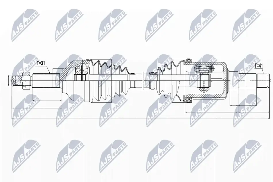 ПІВВІСЬ NTY NPW-FR-073 (фото 1)