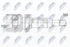 Шарнір рівних кутових швидкостей (ШРУС), внутрішній NTY NPW-FR-114 (фото 1)