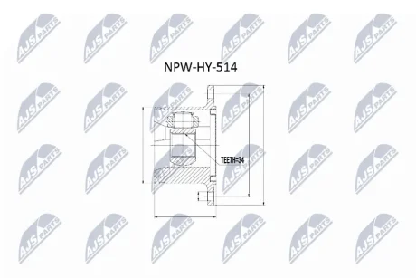 Шрус піввісі NTY NPWHY514