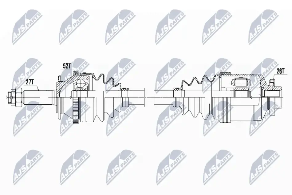 ПІВВІСЬ NTY NPW-HY-526 (фото 1)