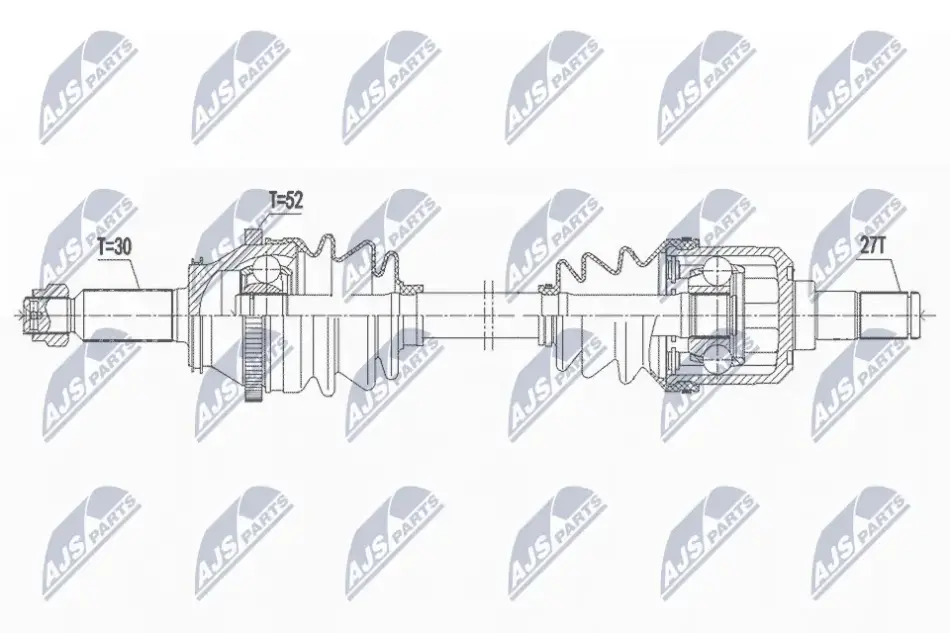 ПІВВІСЬ NTY NPW-HY-601 (фото 1)