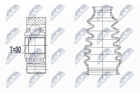ШРКШ внутр. HYUNDAI ix35, TUCSON (JM), KIA SORENTO II, SPORTAGE (вир-во) NTY NPW-KA-336