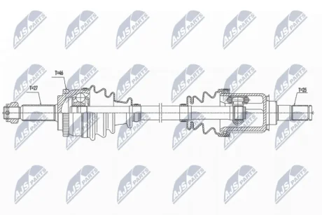 ПОЛУОСЬ NTY NPW-KA-368