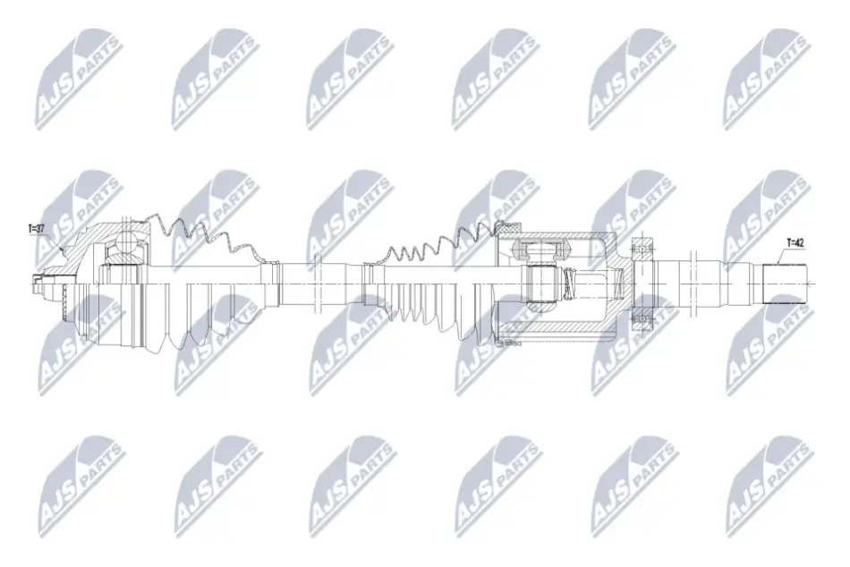 Піввісь NTY NPW-ME-172 (фото 1)