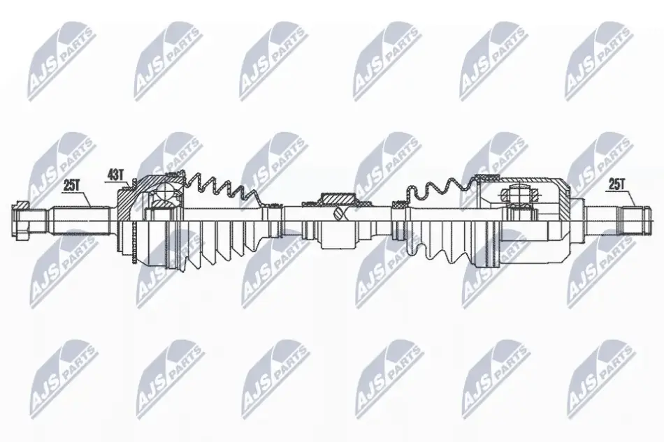 ПІВВІСЬ NTY NPW-MS-049 (фото 1)