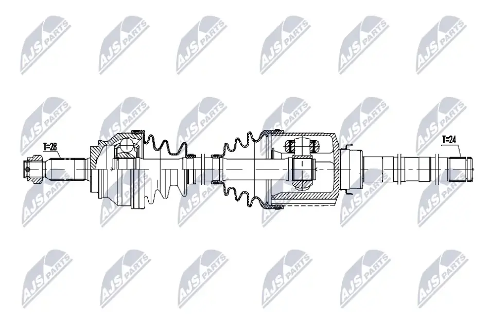 ПІВВІСЬ NTY NPW-MS-086 (фото 1)