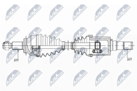 ПІВВІСЬ NTY NPW-MZ-040
