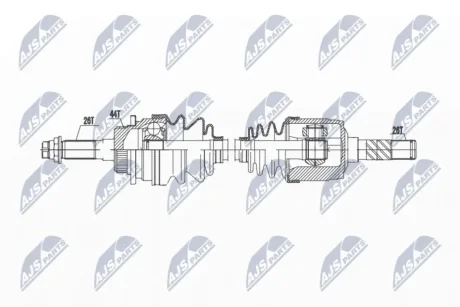 Привод в сборе (правый) NTY NPW-MZ-070