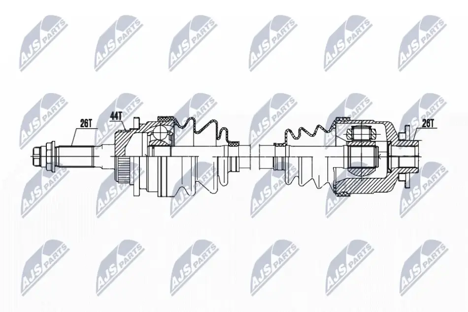 ПІВВІСЬ NTY NPW-MZ-072 (фото 1)