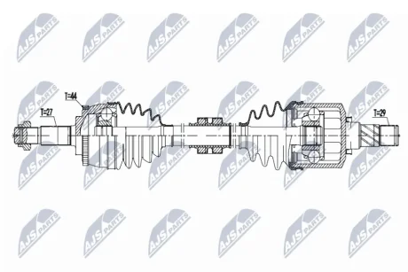 ПІВВІСЬ NTY NPW-NS-140