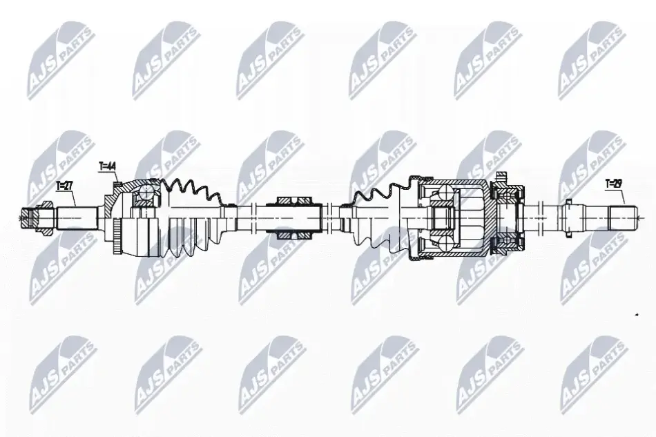 ПОЛУОСЬ NTY NPW-NS-142 (фото 1)