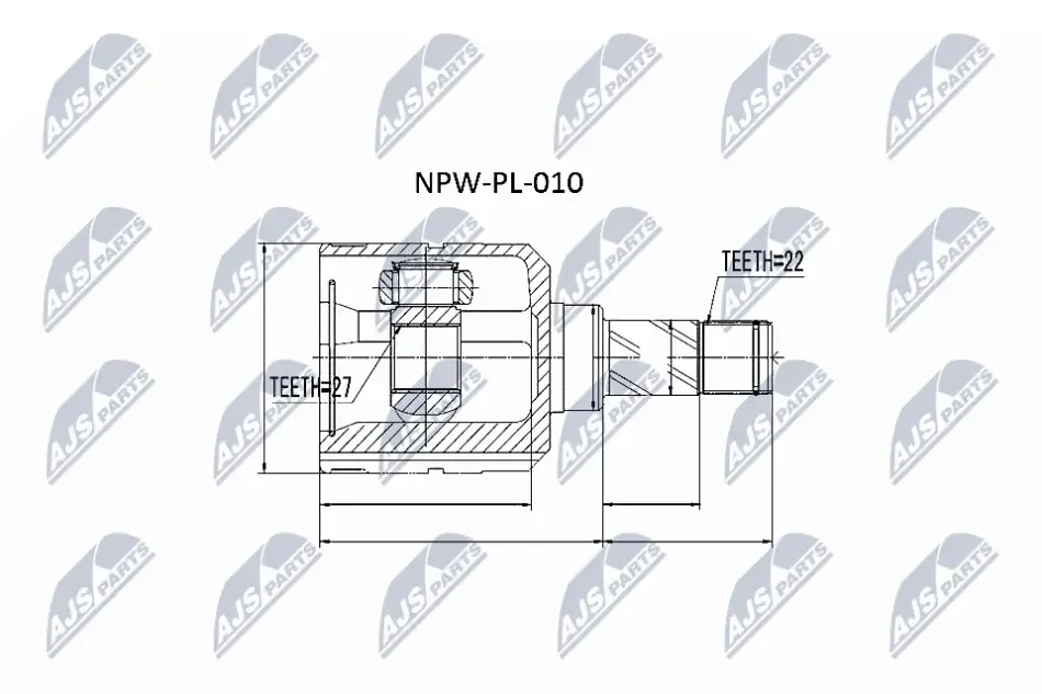 ШРУС зовнішній NTY NPW-PL-010 (фото 1)