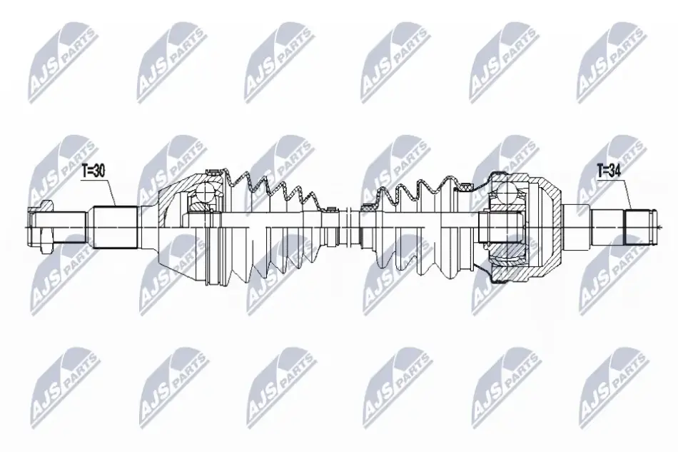 ПОЛУОСЬ NTY NPW-PL-087 (фото 1)