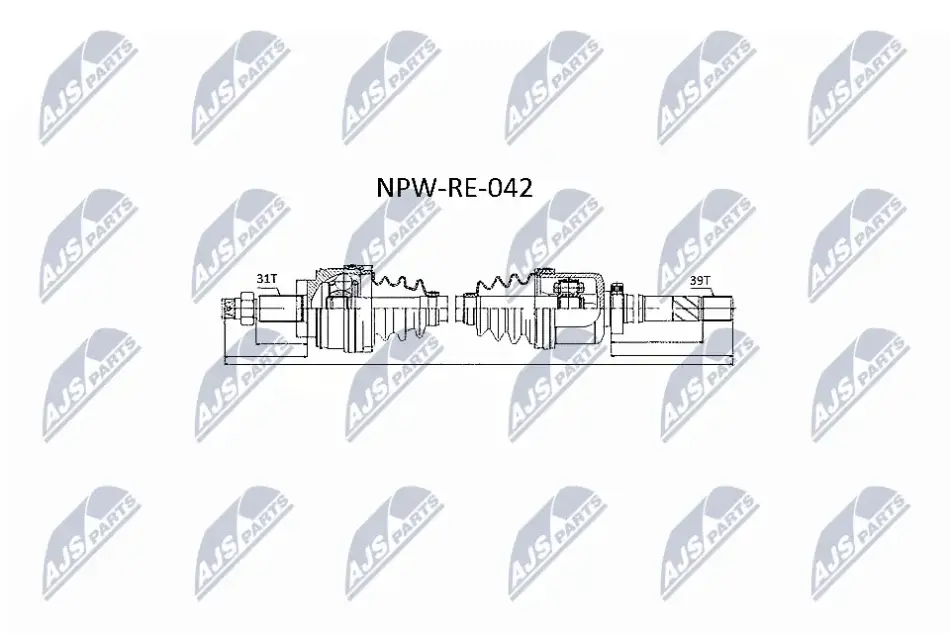 Напіввіс NTY NPWRE042 (фото 1)