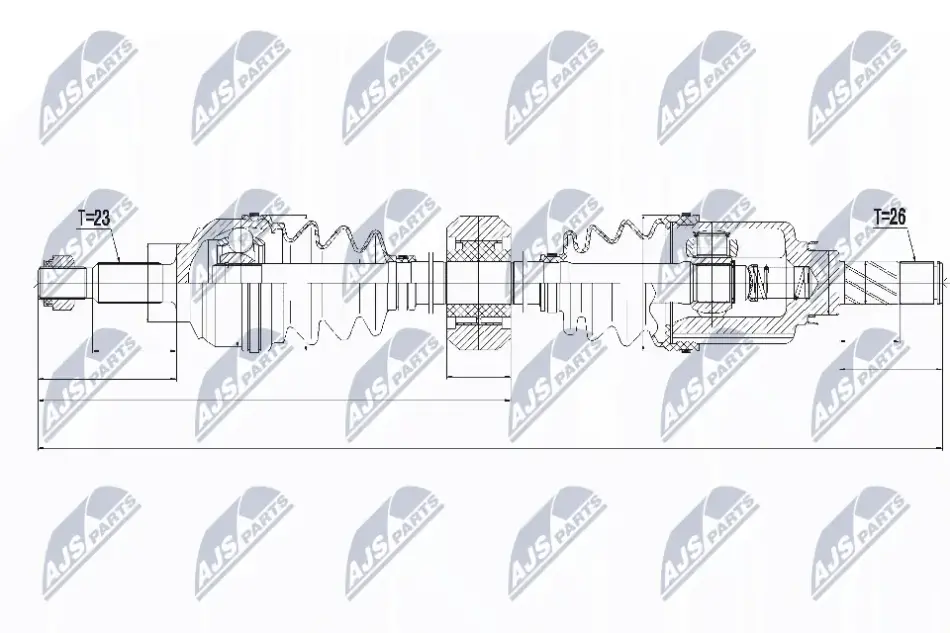 Піввісь NTY NPWRE056 (фото 1)