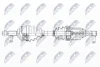 Піввісь ліва 684mm Renault Fluence, Grand Scenic III, Megane CC, Megane III, Scenic III 1.5D-1.6Lpg 11.08- NTY NPW-RE-148 (фото 1)