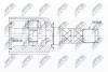 ШРКШ внутр. SUBARU FORESTER, IMPREZA, LEGACY (вир-во) NTY NPW-SB-013 (фото 1)