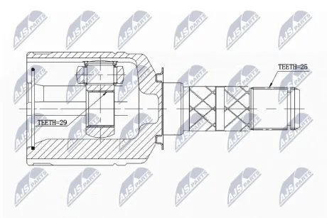 ШРКШ внутр. SUBARU FORESTER, IMPREZA, LEGACY (вир-во) NTY NPW-SB-013