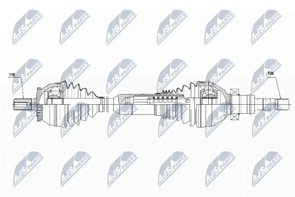 ПОЛУОСЬ NTY NPW-VV-016 (фото 1)
