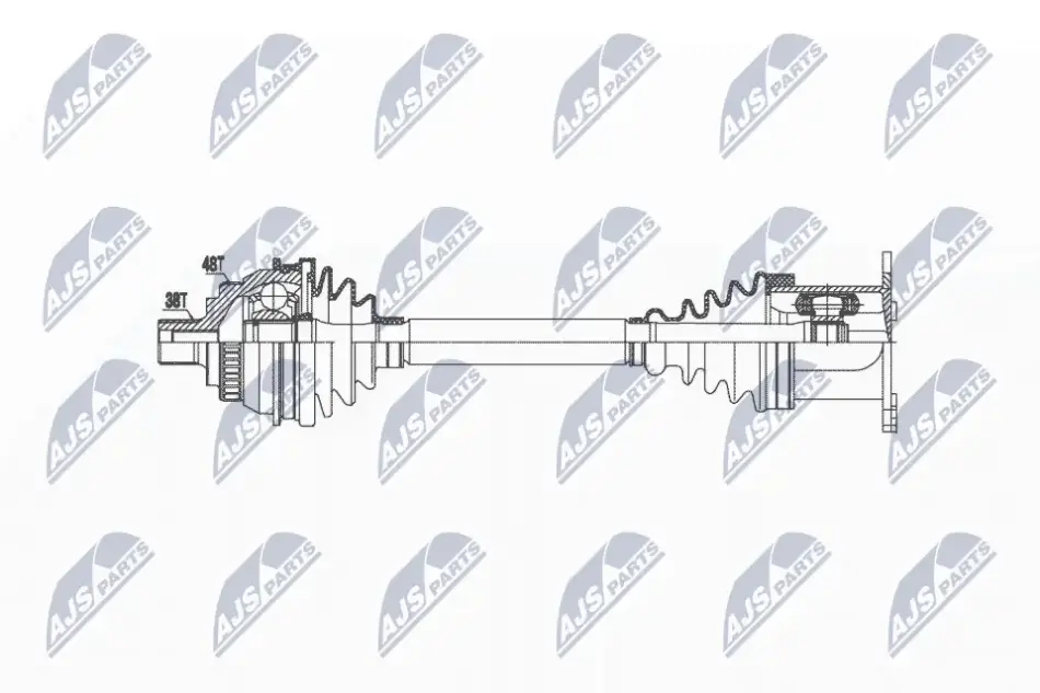 Піввісь NTY NPW-VW-036 (фото 1)