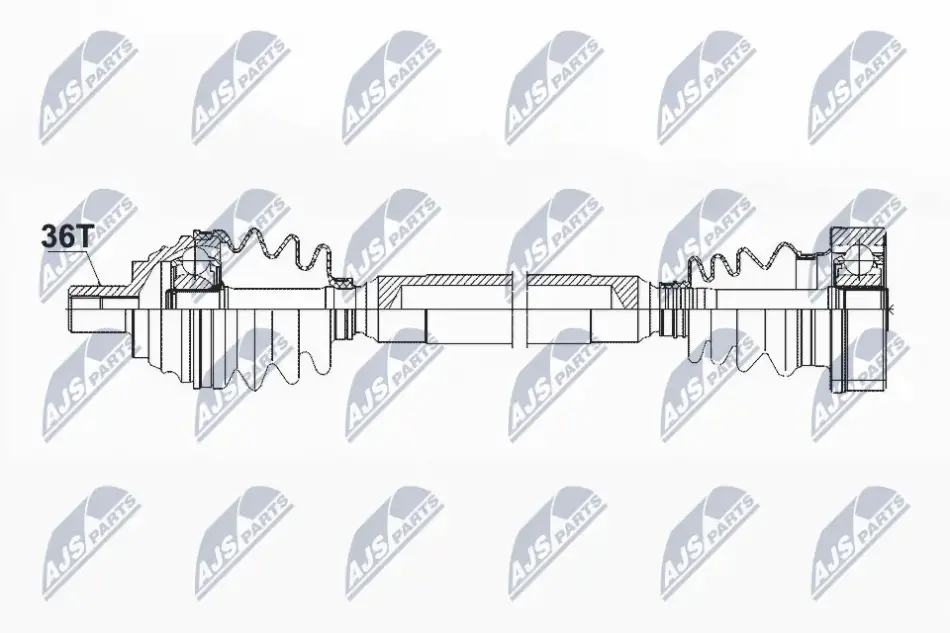 Піввісь NTY NPW-VW-085 (фото 1)