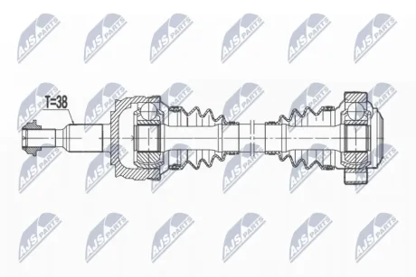 Вал привідний NTY NPW-VW-177