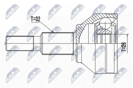 Шрус піввісі NTY NPZ-CH-031