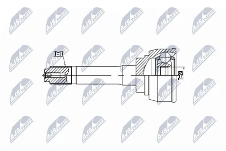 ШАРНІР РІВНИХ КУТОВИХ ШВИДКОСТЕЙ NTY NPZ-IS-009
