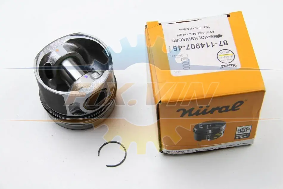 Поршень з кільцями VAG 80.00 1.9TDI AXC/AXB/ASZ/ARL T5 03- (CYL 3-4) TRAPEZ (вир-во Nural) NURAL 87-114907-46 (фото 1)
