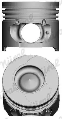 Поршень RENAULT 76.0 K9K PIN 25X60 EURO 3 TRAPEZ 06/01-> NURAL 87-123400-00 (фото 1)