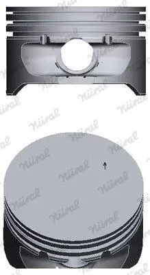 Поршень NURAL 87-125600-00 (фото 1)