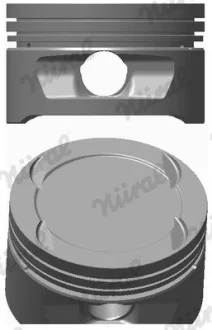 Поршень з кільцями OPEL 79.50 1.6I 16V С16XE/X16XE/X16XEL (вир-во) http://fmecat.eu/index-car.asp?langID=12 NURAL 87-307807-10