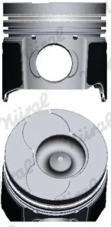 Поршень з кільцями двигуна RENAULT 80,50 F9Q 1,9TD (вир-во) NURAL 87-422307-00