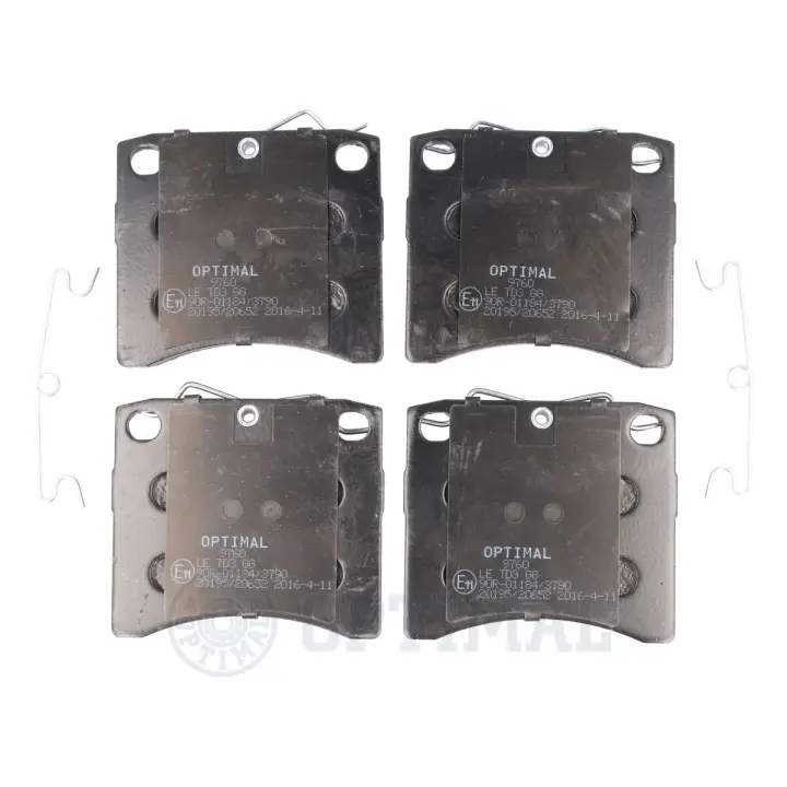 Гальмівні колодки дискові Optimal BP-09760 (фото 1)