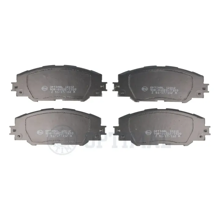 Гальмівні колодки дискові Optimal BP-12312 (фото 1)